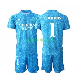 Real Madrid Courtois 1 Fodboldtrøjer Målmand Børn Hjemmebanesæt 2022/23 Kort ærmer